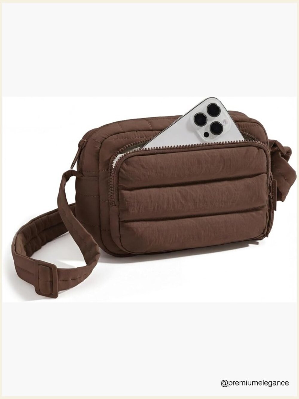RFID Crossbody Bag for Women, Water-Resistant Nylon Mini Purse with Card Slots,